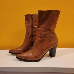 Brown Leather Women's Boots